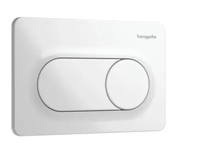 Clapeta de actionare, alb lucios, spalare dubla, Hansgrohe iFrame Original S