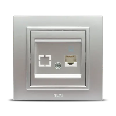Zena Gri Metalizat Priza 1xUTP Cat6E ST