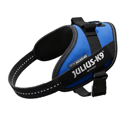 Ham JK9 IDC Power, albastru, reflectorizant, dimensiuni 49-67 cm, pentru caini cu greutate de 7-15 kg