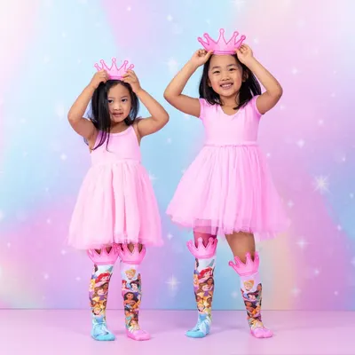 Șosete lungi colorate Madmia pentru fete fantasy Disney princess 6-99 ani