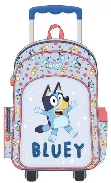 Ghiozdan cu roți Graffiti Bluey - Blue