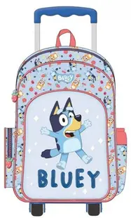 Ghiozdan cu roți Graffiti Bluey - Blue