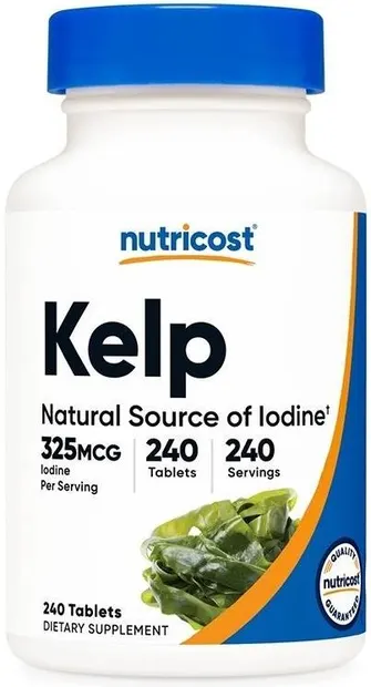 Kelp, 325 mcg, 240 tablete, Nutricost