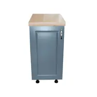 Corp inferior cu 1 Usa Zebra, Alb / MDF Albastru, si blat Artar 40 x 85 x 60