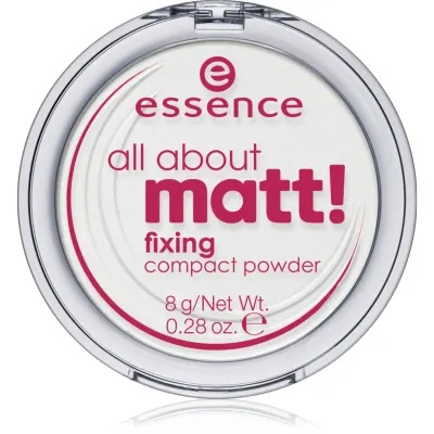 essence All About Matt! pudră transparentă compactă 8 g