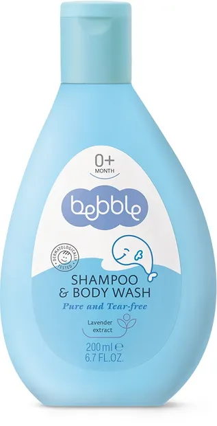 Sampon pentru par si corp Bebble, 200 ml