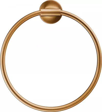 Inel prosop Duravit Stack T 0099470400, pe perete, 210 mm, metal, Bronz mat