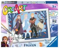 Set pictură după numere Ravensburger CreArt -Regatul înghețat (varianta 2)
