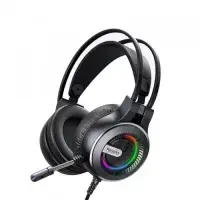 Casti Gaming Yesido EK02, USB, Jack, RGB, 2.2m, Negre