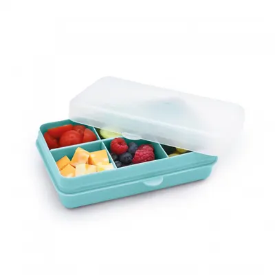 Cutie snack cu 6 compartimente Melii Blue