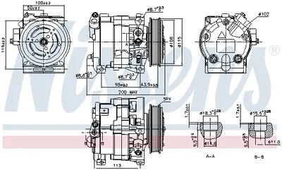 Compresor Ac Clima Fiat Brava, Bravo I, Palio, Punto, Siena, Strada; Lancia Y 1.2 Dupa 1996