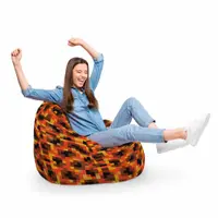 Fotoliu Puf Bean Bag tip Para XL Minecraft Magma