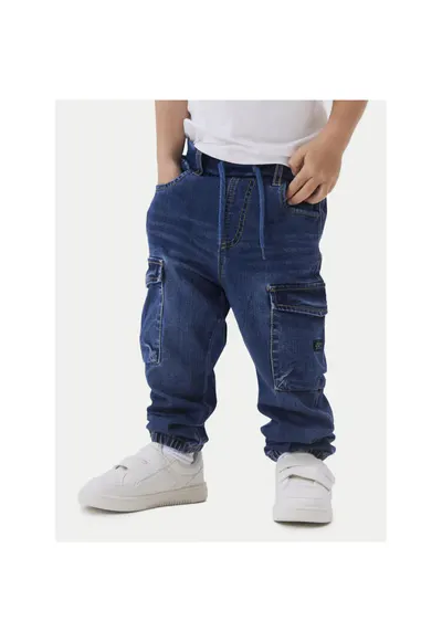 Pantaloni baieti - 304434419 - Bumbac/Poliester/Viscoza - Albastru - Albastru