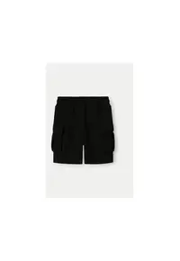 Pantaloni scurti baieti - 304938115 - Bumbac/Poliester - Negru - Negru
