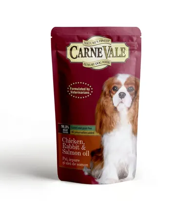 Carnevale Dog Plic Pui/Iepure/Ulei Somon 125 g - 125-g