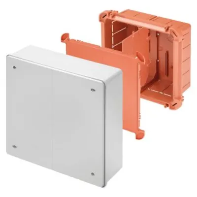 Doza Legaturi For Side-By-Side Assembly For Uprights - Dimensions 520x260x121 - Deep Plumbable Lid - Grey Ral7035