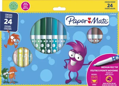 Paper Mate - Colorare pentru copii, 24 de culori