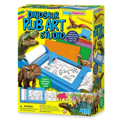 Set creativ 4M, Imprimare prin transfer, Dinozauri