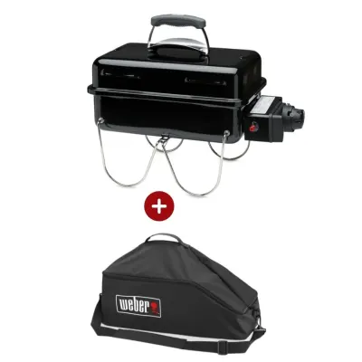 Starter Pack Weber - Gratar pe gaz Go-Anywhere - Negru portabil