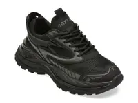 Pantofi sport GRYXX negri, 25825, din material textil