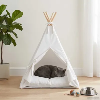 vidaXL Încape pentru animale de companie cu pernă Alb 40 x 40 x 50 cm