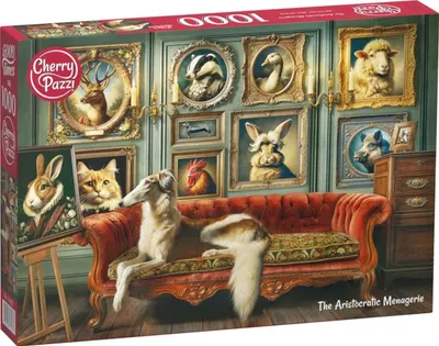 Puzzle Cherry Pazzi din 1000 piese - Menajerie aristocratică