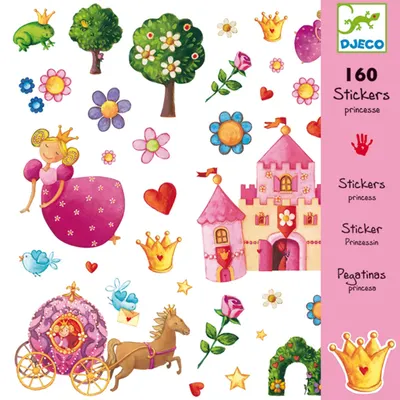 Stickere Djeco - Printesa Margarita, 160 de bucati
