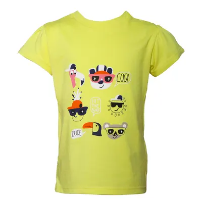 Tricou bebe maneca scurta DL06 galben/imprimeu, Danina | 12 luni