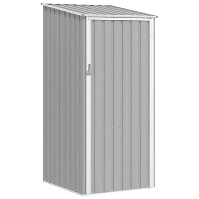 vidaXL Șopron de grădină, gri, 87 x 98 x 159 cm, oțel galvanizat