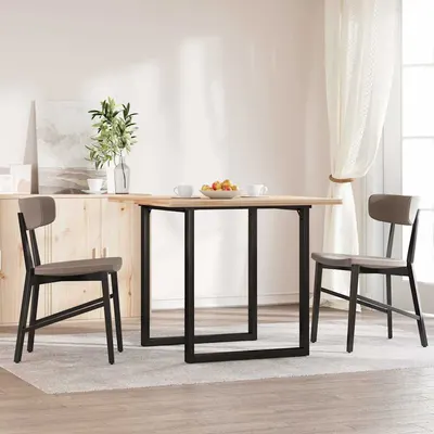 vidaXL Picioare Măsuță de cafea O-Frame 60x60x73 cm Oţel