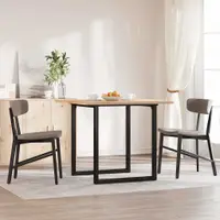 vidaXL Picioare Măsuță de cafea O-Frame 60x60x73 cm Oţel