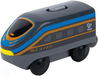 Jucărie pentru copii HaPe International - Locomotivă interurbană cu baterie, neagră