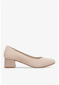 Pantofi dama 5905588561774 - Piele intoarsa - Bej - Bej