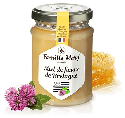 Miere polifloră de albine din Bretania, 230 g, Famille Mary