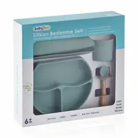 Set diversificare 4 piese din silicon BabyJem Latte