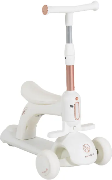 Trotinetă 2 în 1 Byox - Velvet Royal White