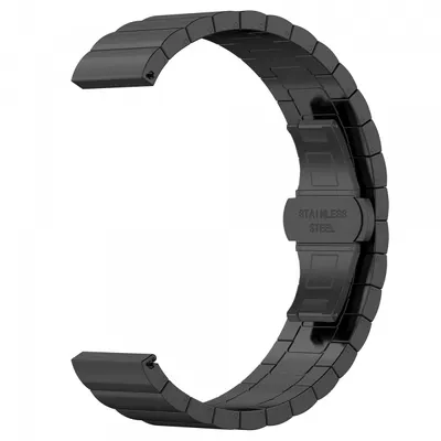 Curea Techsuit W012 pentru Samsung Galaxy Watch / Huawei Watch Series, 20mm, Neagra