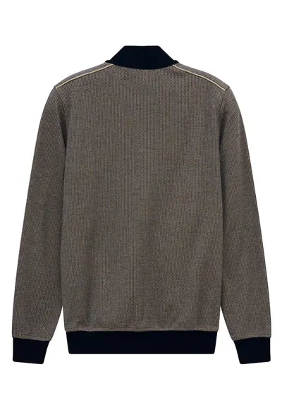 Cardigan barbati - bleumarin - bumbac si poliester