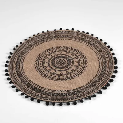 Suport pentru farfurii din iută ø 38 cm Renata – douceur d'intérieur
