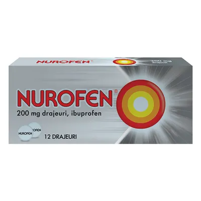 Nurofen 200 mg, Reckitt Benkiser | 12 drajeuri