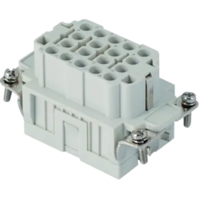 Contector industrial Mama - 57X27 - 18P + E 16A 500V / 6kV / 3 - CRIMP CONNECTION - GRI