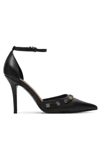 Pantofi dama FLPNAA LEA08 - piele naturala - tocuri - negru
