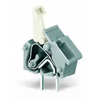 Stackable PCB terminal block; push-button; 2.5 mm²; Pin spacing 7.5/7.62 mm; 1-pole; suitable for Ex-e applications; CAGE CLAMP®; commoning option; 2,50 mm²; light gray