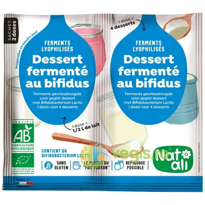 Ferment pentru Deserturi cu Bifidus Ecologic/Bio 2x6g