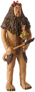 Figurină de acțiune The Noble Collection Movies: The Wizard of Oz - Cowardly Lion (Bendyfigs), 19 cm