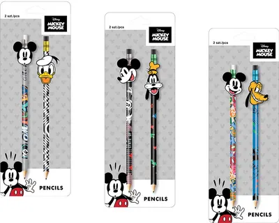 Cool Pack Mickey Mouse set creion HB, 2 bucăți, asortiment