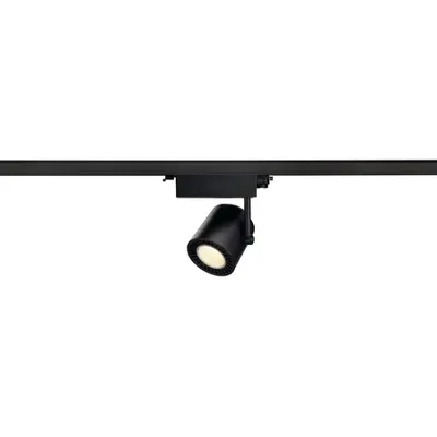 Iluminat decorativ pe sina, Melodii SUPROS TRACK, LED negru sistem 3 circuite de iluminat negru 4000K CRI90 60 ° 3520lm reflector incl. adaptor 3 circuite