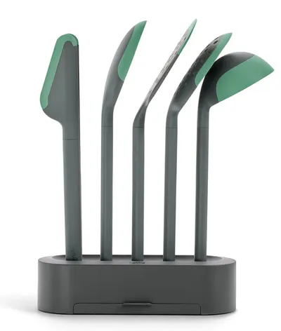 Set de ustensile pentru gătit Lekue - 6 piese, verde închis