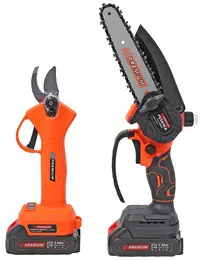Set mini ferăstrău și foarfece pentru viță de viePremium - 21V