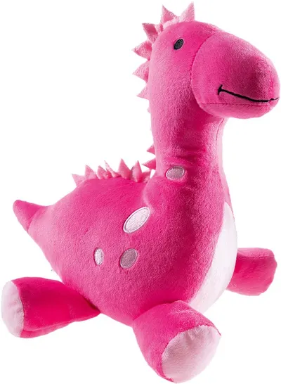 Jucarie de plus Heunec - Dinozaur, roz, 25 cm